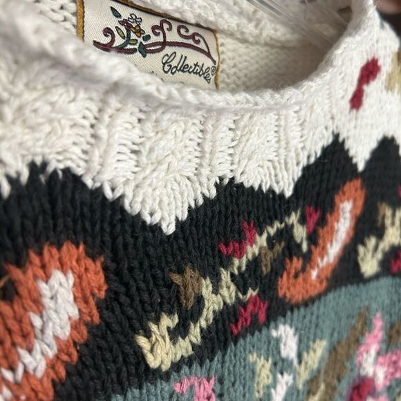 Heirloom Collectables colourful Knit Women's Sweater Size M - Picture 13 of 16